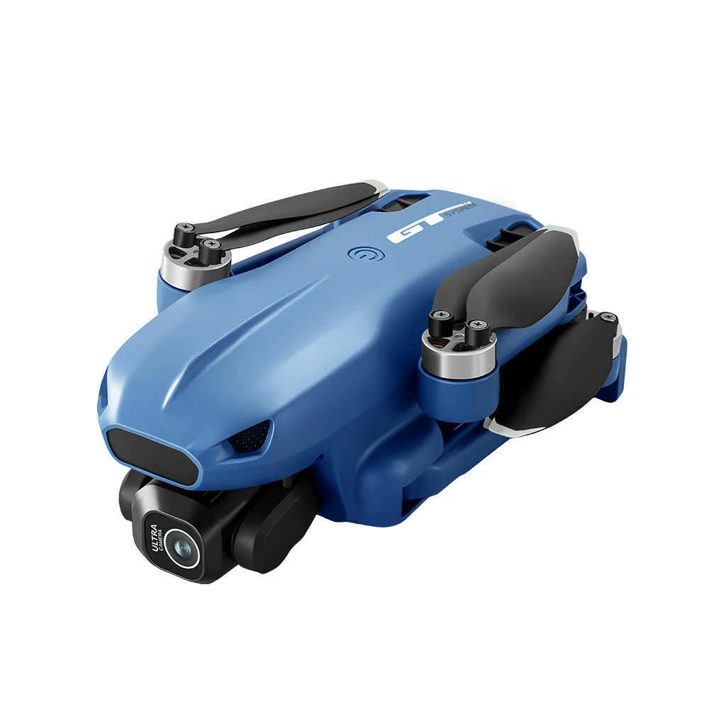 Blue drone product photograph — folded exterior